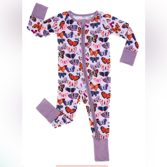 Little Sleepies Pajamas Little Sleepies Butterfly Kisses Zippy